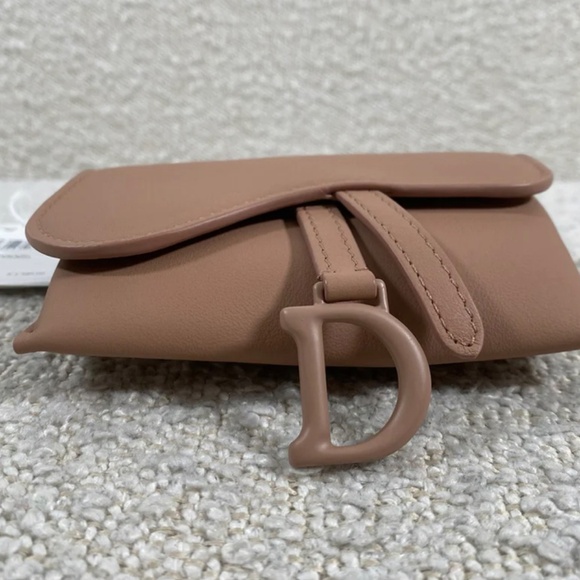 Authentic Pre-Owned Christian Dior Leather Saddle Nano Matte Dusty Rose - Picture 10 of 16